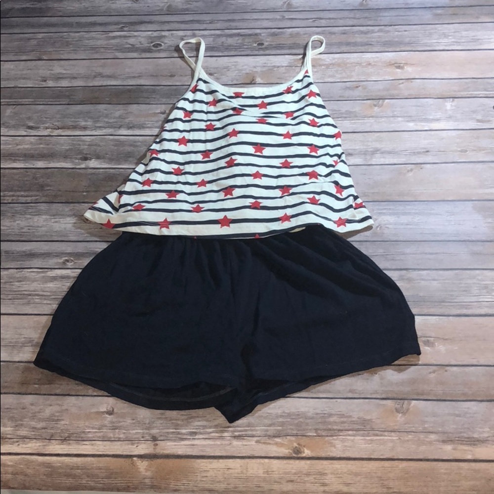 Girls Stars and Stripes Romper